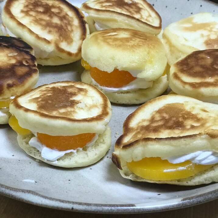 子供と簡単プチホットケーキ♪